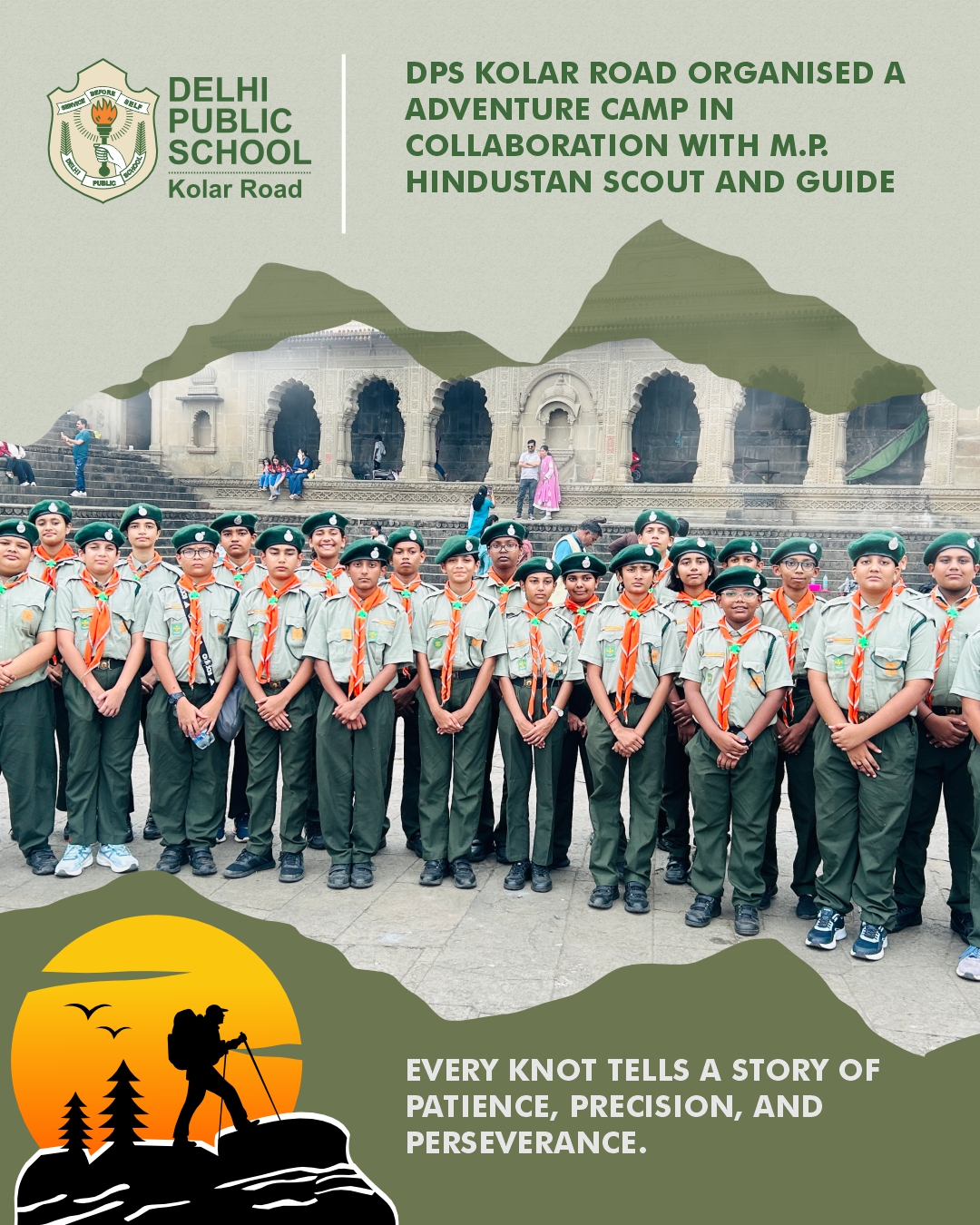 SCOUT AND GUIDE (ADVENTURES CAMP) IN COLLABORATION WITH M.P. HINDUSTAN SCOUT AND GUIDE-10
