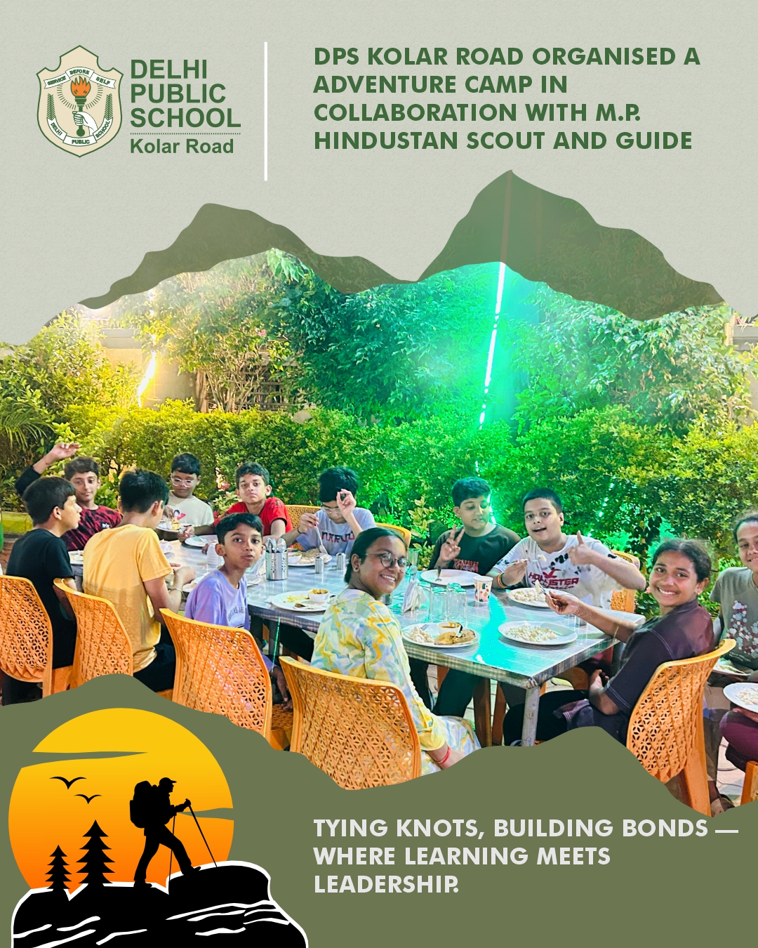 SCOUT AND GUIDE (ADVENTURES CAMP) IN COLLABORATION WITH M.P. HINDUSTAN SCOUT AND GUIDE-12