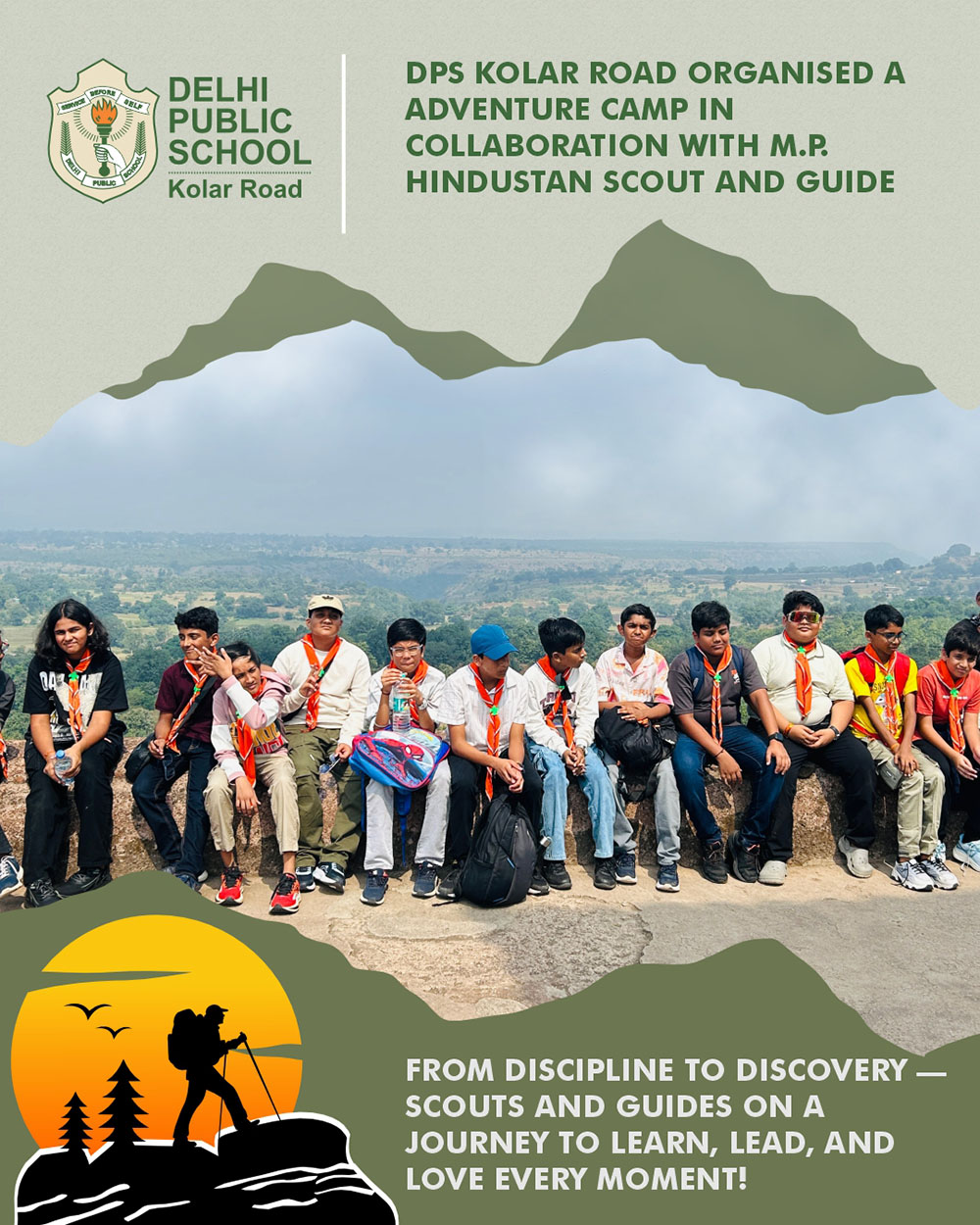 SCOUT AND GUIDE (ADVENTURES CAMP) IN COLLABORATION WITH M.P. HINDUSTAN SCOUT AND GUIDE-2