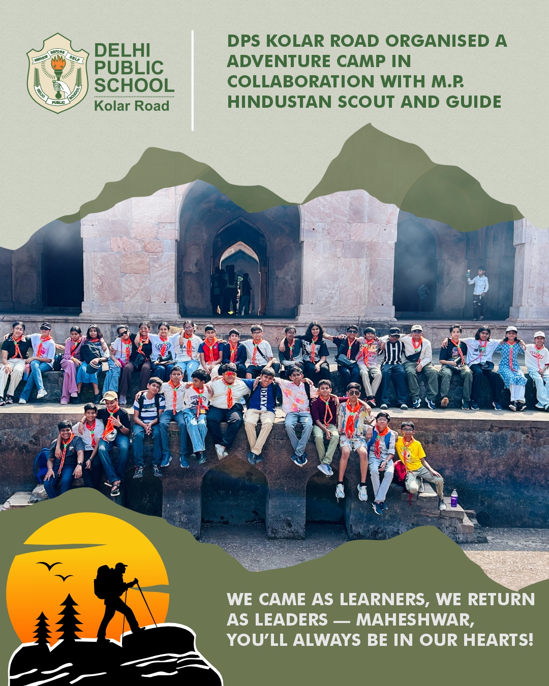 SCOUT AND GUIDE (ADVENTURES CAMP) IN COLLABORATION WITH M.P. HINDUSTAN SCOUT AND GUIDE-5