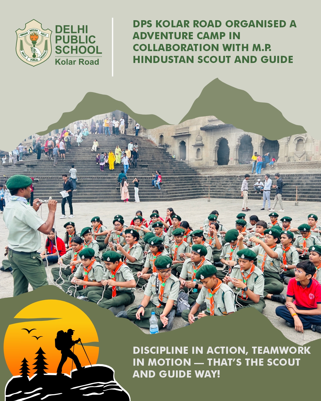 SCOUT AND GUIDE (ADVENTURES CAMP) IN COLLABORATION WITH M.P. HINDUSTAN SCOUT AND GUIDE-9