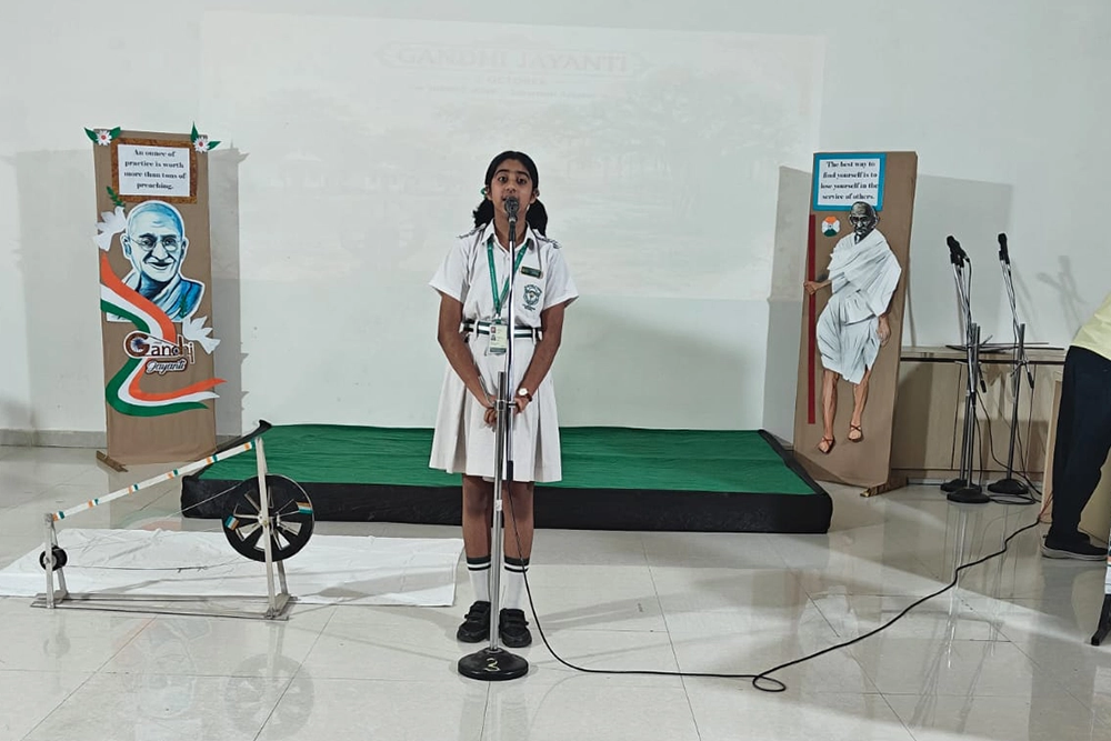Gandhi Jayanti Assembly 09
